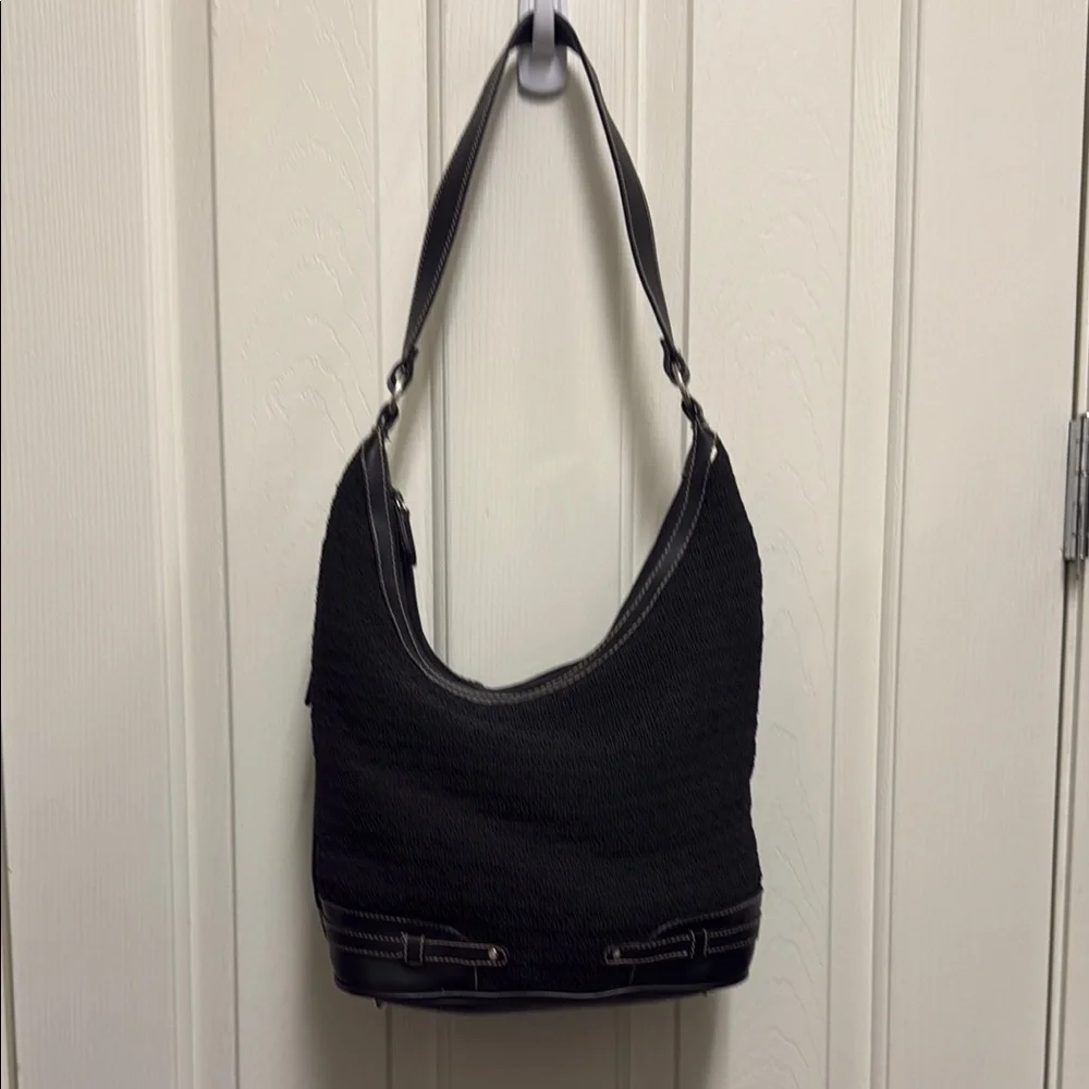 Black Weave Women's Shoulder Bag